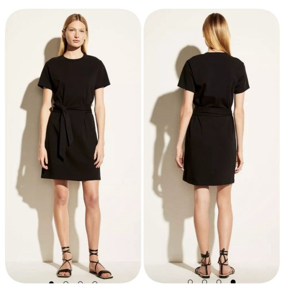 Vince Short Sleeve Tie Waist Dress Sz XS